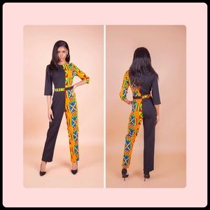 Ama African Print Jumpsuit/ Romper-suit
